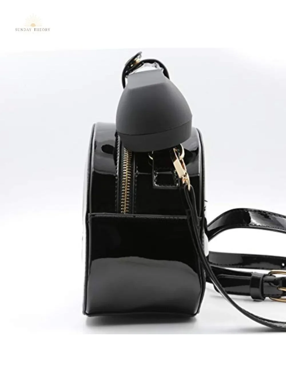 Retro Dial Telephone Crossbody Bag PU Movable Microphone Purse